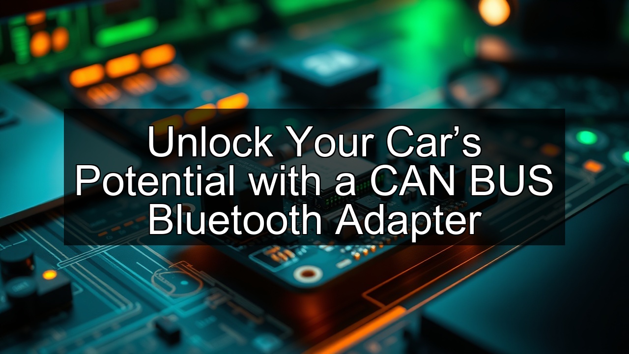 ecu bluetooth obd bus adapter